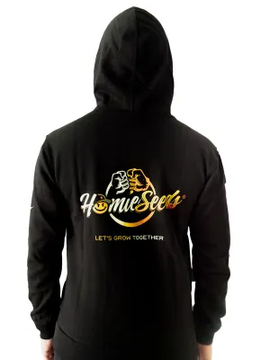 Le Hoodie HomieSeeds Noir de dos