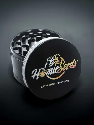 Grinder en Zinc Noir HomieSeeds