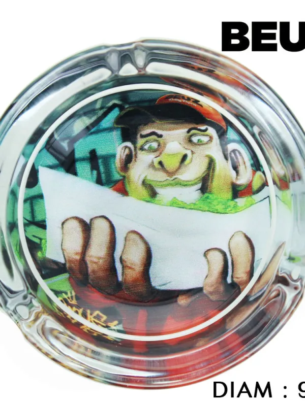 Produit Cendrier rond en verre Beuz "Rolling" Image