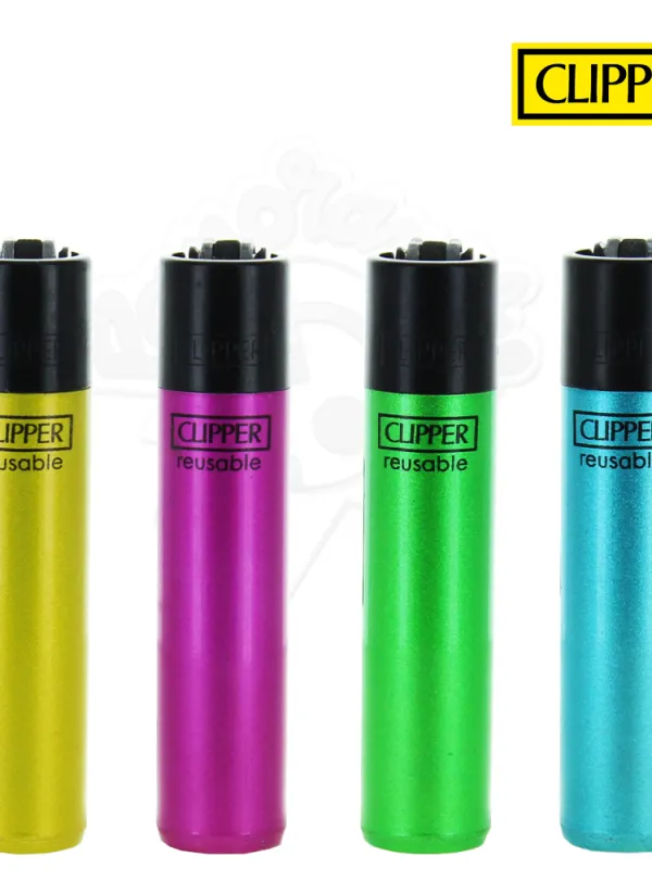 Les briquets Clippers Crystal fluo